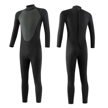 Мужские неопреновые водолазные костюмы с длинными рукавами, сохраняющие тепло, солнцезащитный костюм для серфинга, черный купальник, снаряжение для дайвинга, 2 мм, 3 мм