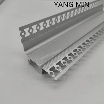 1 м/шт алюминиевый экструзионный потолочный встраиваемый алюминиевый светодиодный профиль для гипсокартона