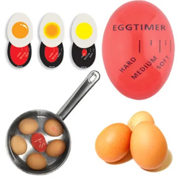 1 шт. Таймер для яиц, Кухонная Электроника, гаджеты, меняющие цвет, Вкусные Мягкие Яйца вкрутую, Экологически чистые Инструменты для приготовления красного таймера из смолы