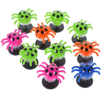 10 упаковок прыгающих пауков, игрушки в форме разноцветных пауков-прыгунов, снимающих стресс, Spider Launcher, новинки для вечеринок ( )