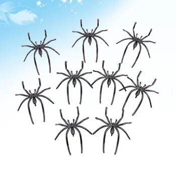 100шт Имитация паука с длинной ногой, реалистичные поддельные пауки, жуткие, реалистичные для Хэллоуина, Клубный паб, дом с привидениями (черный)