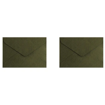 100шт Конверты с окошками C6 Конверты С приглашениями На свадьбу Поздравительные открытки Подарочные конверты, зеленый