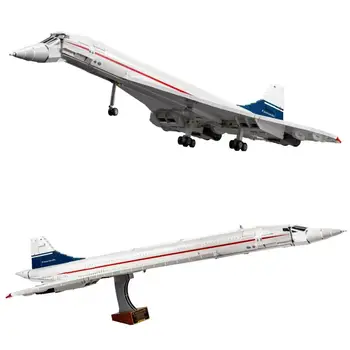 10318 Concorde Airbus H175 Спасательный Вертолет Сверхзвуковой Авиалайнер Space Shuttle Образовательная Модель Строительный Набор Совместим 42145