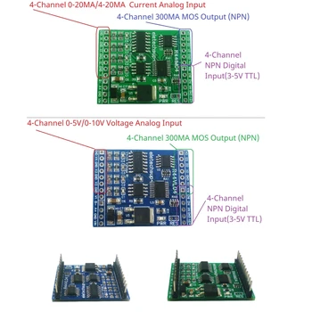 12-Канальный RS485 4AI-4DI-4DO Аналого-цифровой модуль смешанного ввода-вывода постоянного тока 7-25 В 0-20 МА 4-20 МА 0-5 В 0-10 В Цифровой вход NPN 300 МА MOS Выход