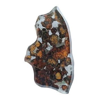 14,3 г Оливкового метеорита SERICHO Pallasite Образец Натурального Метеоритного материала Кусочек Оливкового Метеорита - Из Кении - QA217