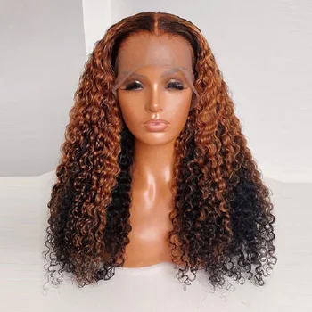 150-Плотный светлый Кудрявый шелковый топ с мягкой подсветкой, еврейский парик, Кошерные парики с двойным рисунком, европейский парик из человеческих волос для женщин