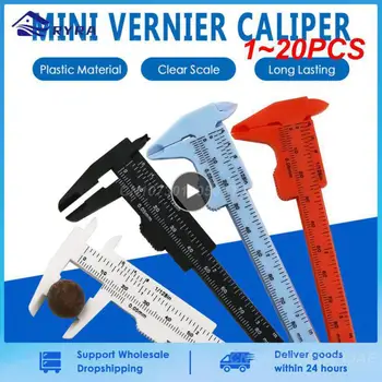 1~20PCS Calibrador de plástico Vernier, calibrador de pantalla digital, mini calibrador de reproducción de texto, herramienta de