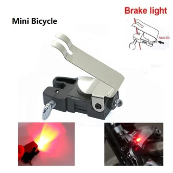 1шт Велосипедный V-образный стоп-сигнал Задний задний фонарь Мини-переключатель Стоп-сигнала Умный светодиодный стоп-сигнал Задний фонарь для вождения Аксессуары для велосипедов