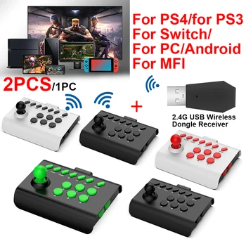 2/1 шт. Беспроводной Игровой Джойстик для ПК для PS4/PS3 для Switch/Android/MFI Bluetooth Аркадная игра Джойстик Джойстик Контроллер Поддержка Turbo