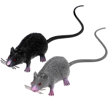 2 Шт Реалистичных мышей, Жуткие Игрушки, Реалистичные Фигурки Крыс, Поддельные Мыши, игрушки, трюки, реквизит для вечеринки