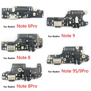 20 шт./Лот, USB Зарядное Устройство, Док-станция Для Зарядки, Разъем Платы, Гибкий Кабель Для Xiaomi Redmi 9 9A 9C 9T Note 8 7 6 9 Pro 8T 9 9S 5 5A