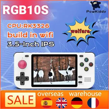 2023 POWKIDDY RGB10S Джойстик Кнопка Запуска OGA Экран С Открытым Исходным Кодом Портативная Игровая Консоль RK3326 3D 3,5-Дюймовый IPS Креативный Подарок