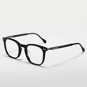 2023 Высококачественные Овальные ацетатные очки в оправе для мужчин и женщин, роскошные брендовые дизайнерские модные очки для оптической близорукости по рецепту врача