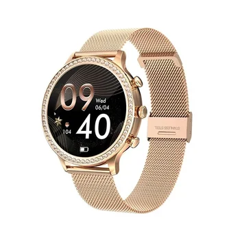 2023 модные смарт-часы женский персональный браслет Bluetooth вызов 1,32-дюймовый полноэкранный сенсорный экран для тестирования уровня кислорода в крови Смарт-часы