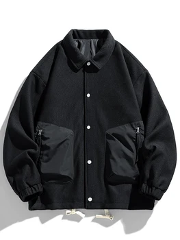 2023 Новая мужская ветрозащитная Водонепроницаемая модная бейсбольная куртка с воротником для отдыха Hundred, высококачественная простая однотонная куртка