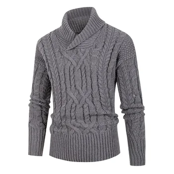 2023 Осенне-зимний мужской свитер, модный вязаный пуловер, мужской качественный свитер, корейская повседневная куртка, мужской свитер826