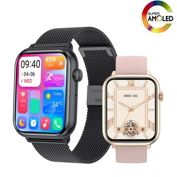 2023 Смарт-часы Мужские женские 1,78-дюймовый AMOLED-экран 100 Спортивный фитнес-трекер BT Call Smartwatch для Xiaomi Huawei Samsung iOS