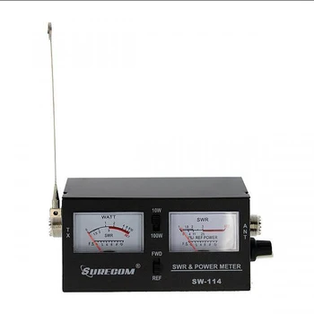 27 МГц Surecom SW-114 SWR/RF/Измеритель мощности для тестирования напряженности поля для 3-функционального аналогового с антенной напряженности поля