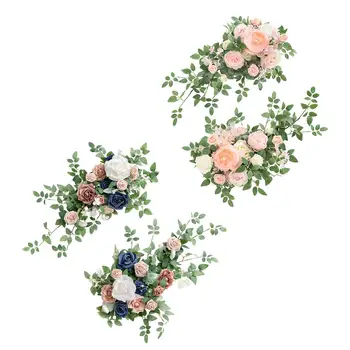 2шт Искусственных цветов свадебной арки, гирлянда из цветов свадебной арки, искусственное растение для оформления настольного праздничного окна