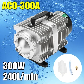 300 Вт ACO-300A AC 220 В Воздушный компрессор Электромагнитный Аквариумный насос Кислородный компрессор для пруда с аквариумными рыбками