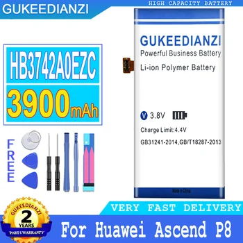 3900 мАч Аккумулятор GUKEEDIANZI HB3742A0EZC + для Huawei Ascend P8 Lite GR3 2016 TAG-L21 L22 L23 L01 L03 L13 ALE-L21 ALE-L23