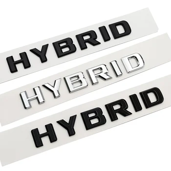 3D ABS Хромированные Буквы Значок Багажника Автомобиля Гибридная Эмблема Логотип Для Mercedes A B C E CLA GLA GLE W205 W204 W213 W212 X156 Аксессуары