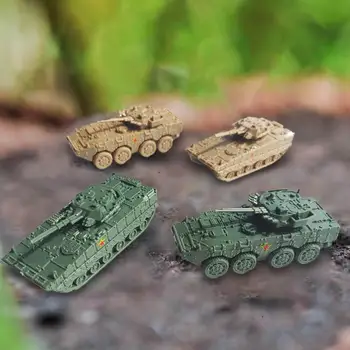 4 штуки современной модели танка в масштабе 1/144, детский игровой набор для танка, игрушки