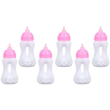 6 шт. Бутылочка для кормления, детские бутылочки, миниатюрные игрушки для девочек, развивающие аксессуары для детей