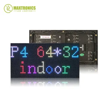 64*32 Пикселей P4 Светодиодный Модуль Панели Экрана 256*128 мм 1/16 Сканирования Крытый 3в1 SMD RGB Полноцветный P4 Светодиодный Модуль Панели дисплея