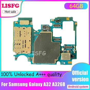 64 ГБ 128 Гб 4g RAM Для Samsung Galaxy A32 A326B Материнская плата, Разблокированный Оригинал Для Samsung Galaxy A32 A326B Логическая Основная плата