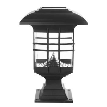 6X Солнечная Лампа-столбик Водонепроницаемый Ландшафтный Сад Солнечный Свет LED Наружная лампа для ограждения столбика