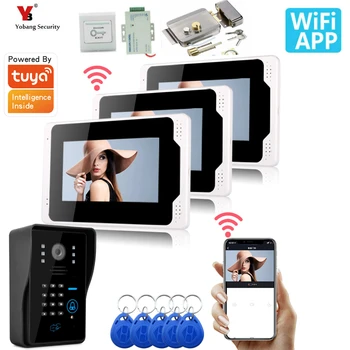 7-inch Video Intercom Visual Doorbell 1080P Tuya Smart Home Video Porteiro Touch Screen домофон в частный дом Interfone