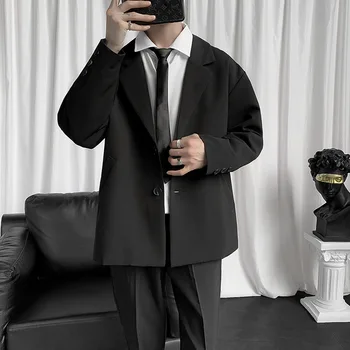 7840-T Индивидуальный костюм мужской с коротким рукавом свободный повседневный мужской костюм с коротким рукавом на заказ