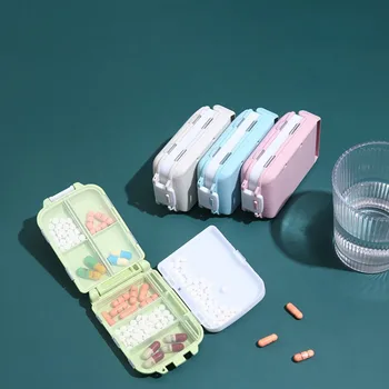 8 Сеток Pil Box Контейнер для таблеток Дорожный футляр для таблеток Ящик для хранения домашней аптечки Держатель Органайзер для хранения таблеток Контейнер Чехол