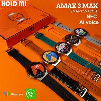AMAX 3 MAX Смарт-часы Мужские ECG 1.52 