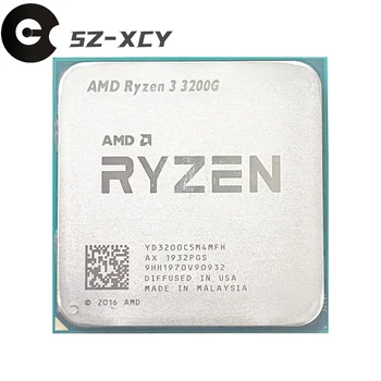 AMD Ryzen 3 3200 Г R3 3200 Г 3,6 ГГц Четырехъядерный Четырехпоточный процессор 65 Вт Процессор L3 = 4 М YD3200C5M4MFH Сокет AM4