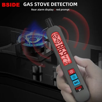 BSIDE USB Charge Pen Тип Детектора Утечки Горючего Газа Горючий Газ Метан Алкоголь PPM Детектор ЖК Звуковая Визуальная Сигнализация G1