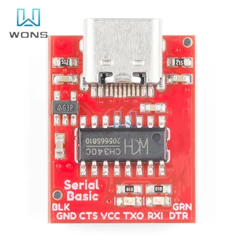 CH340C TYPE C USB 3.3V 5V к TTL Модуль Последовательного Адаптера Микросхема Преобразования Шины ISP Коммуникационный Разъем STM32 для Arduino