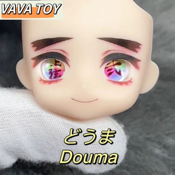 Douma Ob11 Face Demon Slayer GSC YMY Лицевые Панели с Открытыми Глазами Глиняный Человечек Ручной Работы Аниме Игра Косплей Игрушки Аксессуары Для Кукол