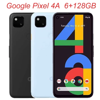 Google Pixel 4a RAM 6GB ROM 128GB 5.8 Разблокированный OriginalNFC Восьмиядерный Отпечаток пальца 4G LTE Оригинальный Разблокированный Смартфон Сотовый Телефон