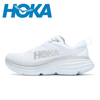 HOKA Мужские и женские кроссовки Bondi 8 Легкие амортизирующие уличные кроссовки для бега по марафонской трассе Эластичная повседневная обувь