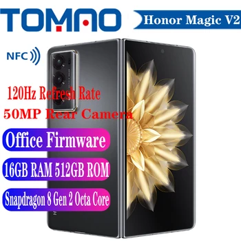 Honor Magic V2 5G Мобильный Телефон со сложенным экраном Snapdragon 8 + Gen 2 Leading Edition 7,92 