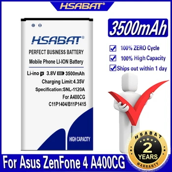 HSABAT 3500 мАч C11P1404 B11P1415 Аккумулятор для Asus ZenFone 4 ZenFone4 A400CG ZenFone Go 4.5 ZC451TG Z00SD