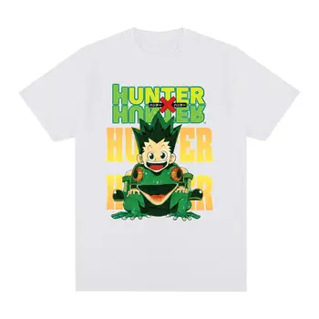 Hunter X Hunter Винтажная футболка Аниме Манга Курапика, хлопковая мужская футболка, Новая футболка, женские топы