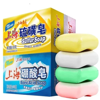 Jabón de Shanghai para baño, Control de aceite, Eczema de acné, antihongos, barato, blanqueamiento, jabones saludables, Eczema,