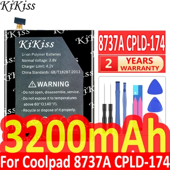 KiKiss Мощный Аккумулятор 8737A CPLD174 CPLD 174 3200 мАч для Аккумуляторов Coolpad 8737A CPLD-174