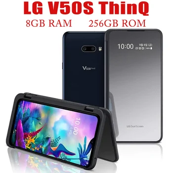 LG V50S 5G ThinQ V510N Мобильный Телефон 8 ГБ ОЗУ 256 ГБ ПЗУ Android Смартфон Разблокирован Оригинальная 32-Мегапиксельная Камера 4G LTE Отпечаток пальца Мобильного Телефона