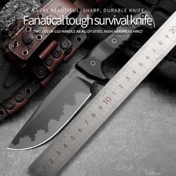 M33 Тяжелый Открытый Охотничий нож высокой твердости Открытый Нож с фиксированным лезвием Военный Спасательный нож Подарок для мужчин