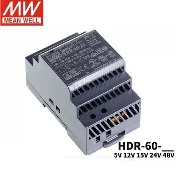 MEAN WELL HDR-60 тип рельса 5V 12V 24V импульсный источник питания 15V48V рельс 60 Вт трансформатор постоянного тока DR60