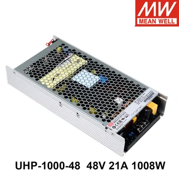 MEAN WELL UHP-1000-48 110 В/220 В переменного тока в постоянный 48 В 21A 1008 Вт Импульсный Источник питания с одним выходом Meanwell PFC Transformer UHP-1000